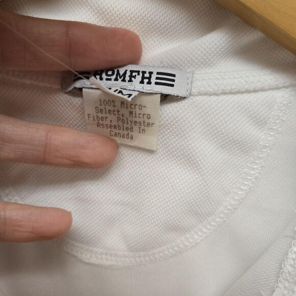 ROMFH Chill Factor Short Sleeve Show Shirt In White Size Medium Equestrian NWT - Picture 6 of 12
